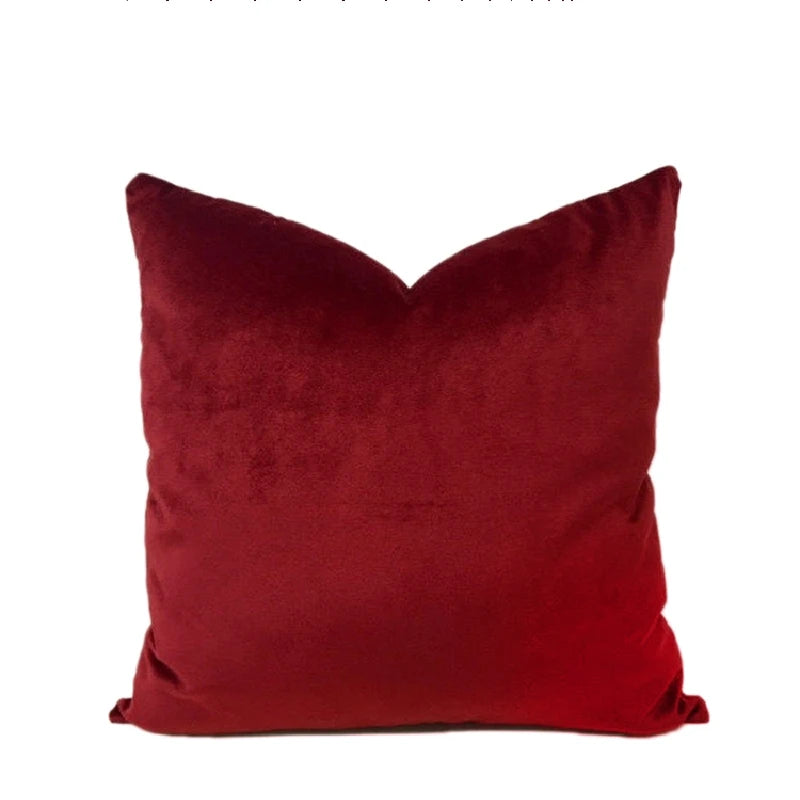 Velvet Decorative Throw Pillow Cover, Square, Removable Washable