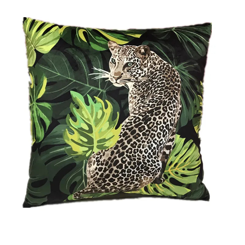 Velvet Decorative Throw Pillow Cover, Square, Removable Washable
