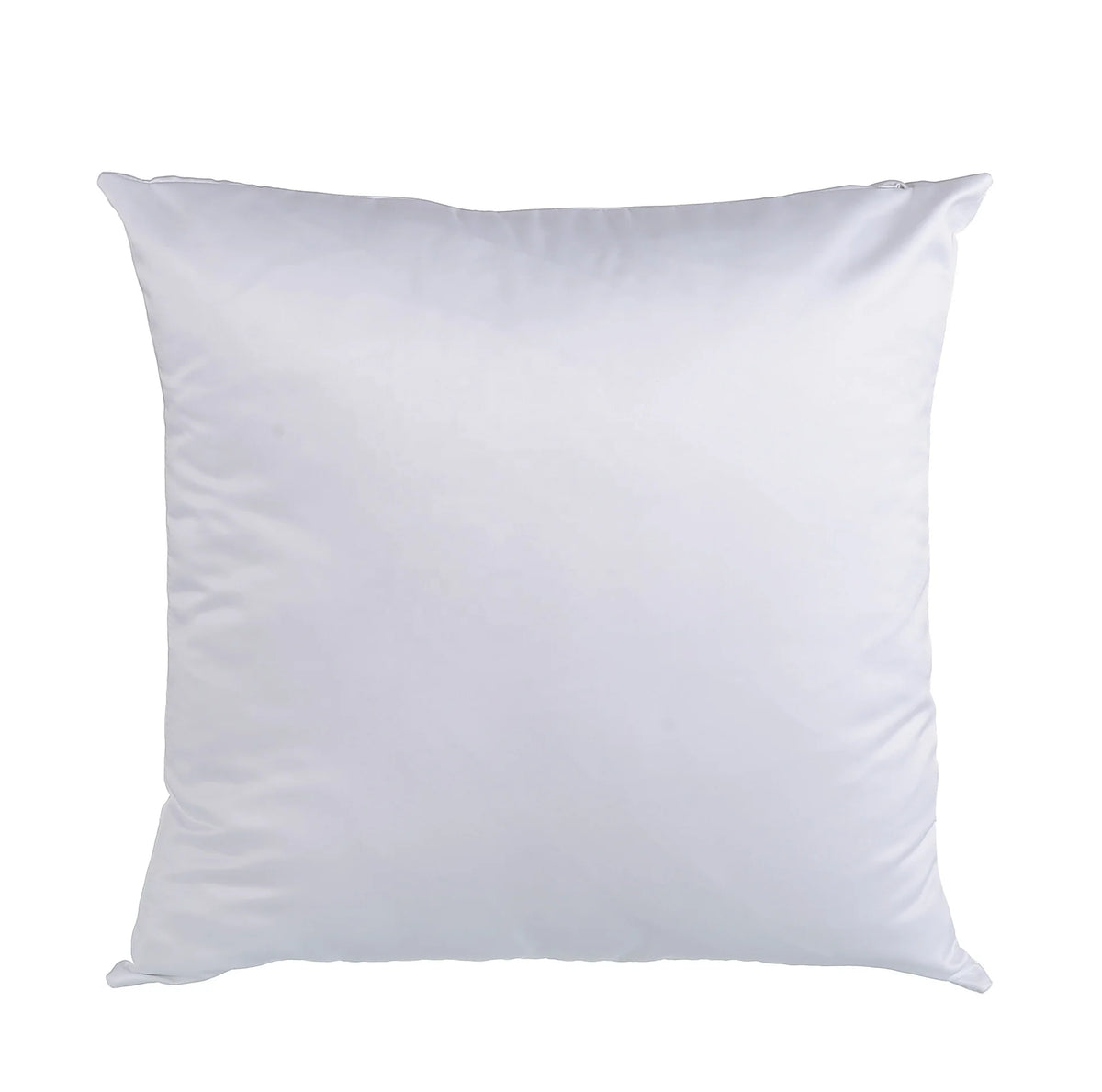White Polyester Pillow Cover, Square, Hidden Zipper