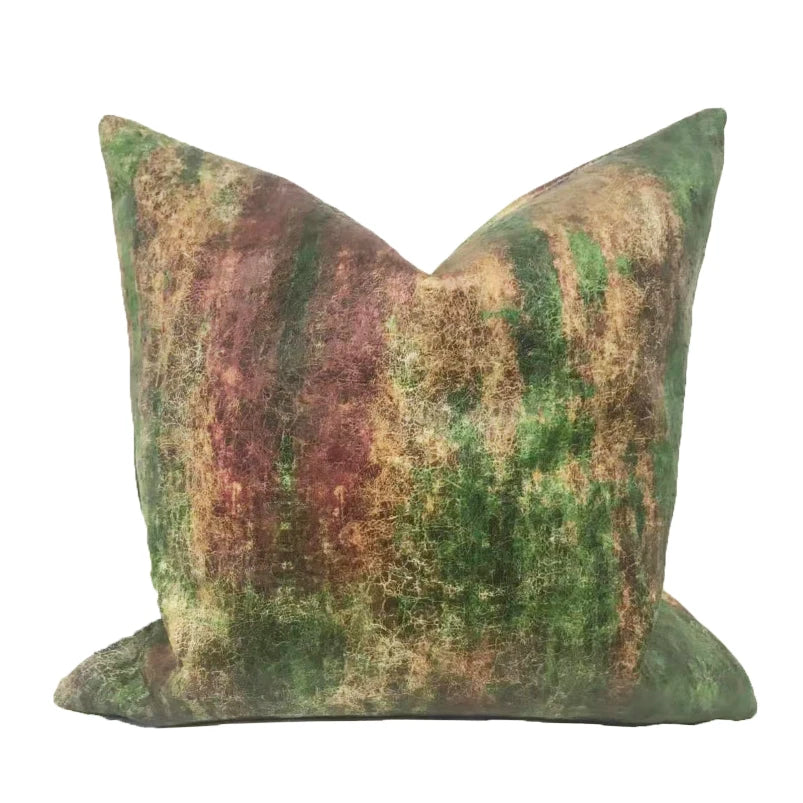 Velvet Decorative Throw Pillow Cover, Square, Removable Washable