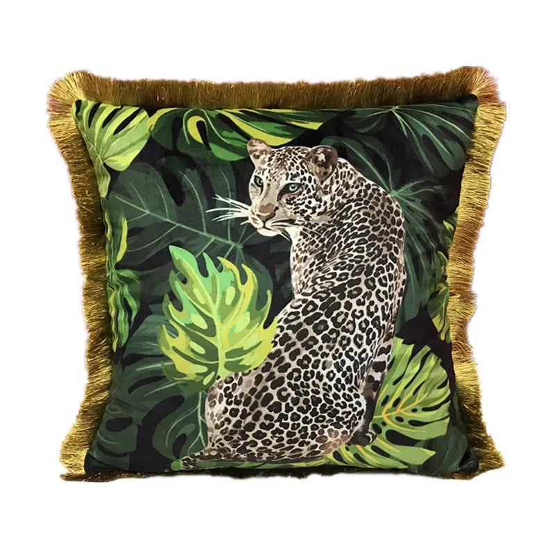 Velvet Decorative Throw Pillow Cover, Square, Removable Washable