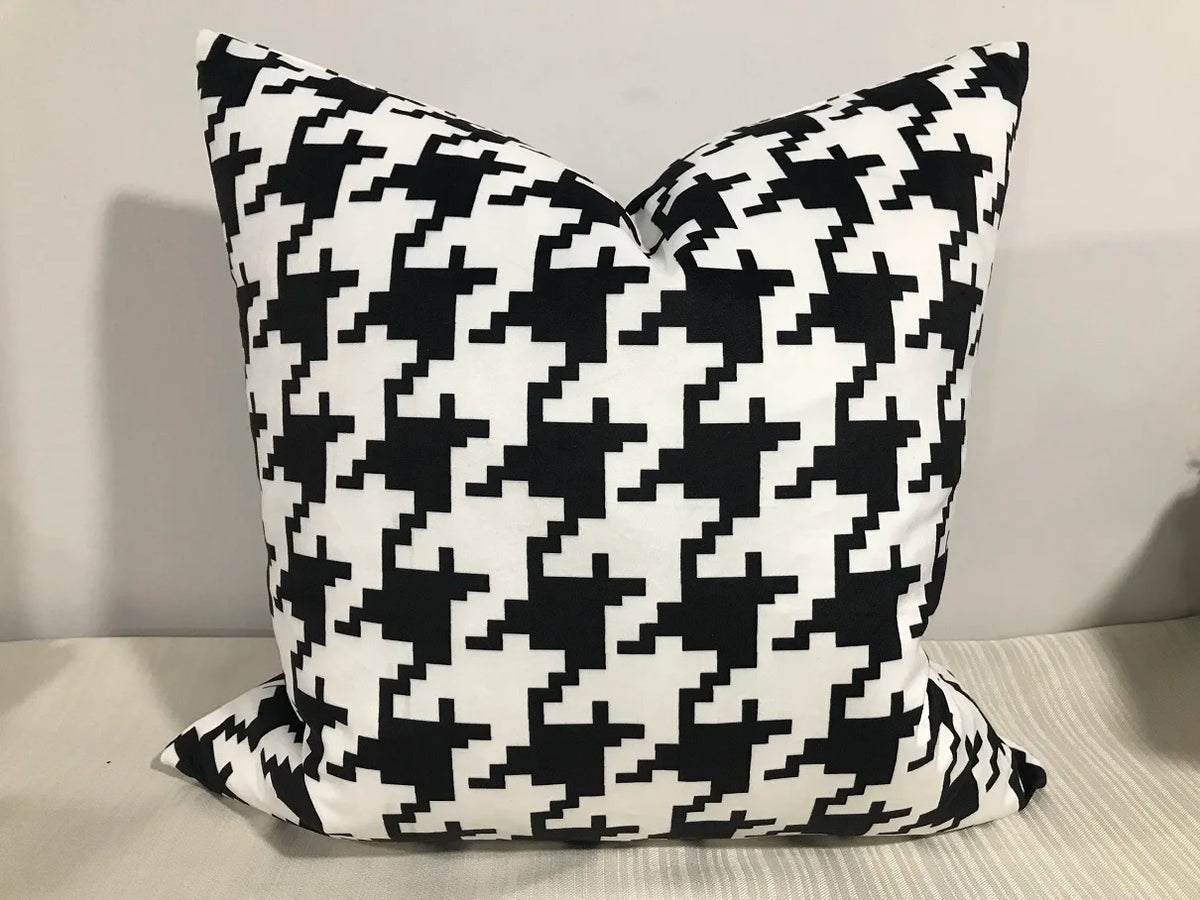 Velvet Decorative Throw Pillow Cover, Square, Removable Washable