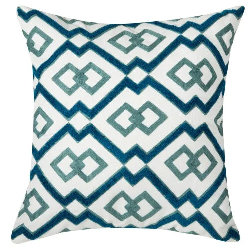 Hypoallergenic Embroidered Throw Pillow with Polyester Insert