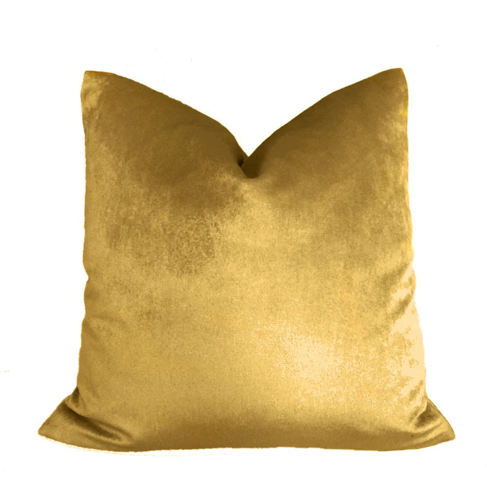Velvet Decorative Throw Pillow Cover, Square, Removable Washable