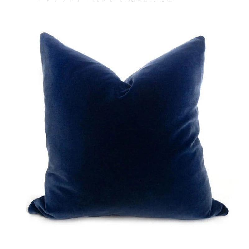 Velvet Decorative Throw Pillow Cover, Square, Removable Washable