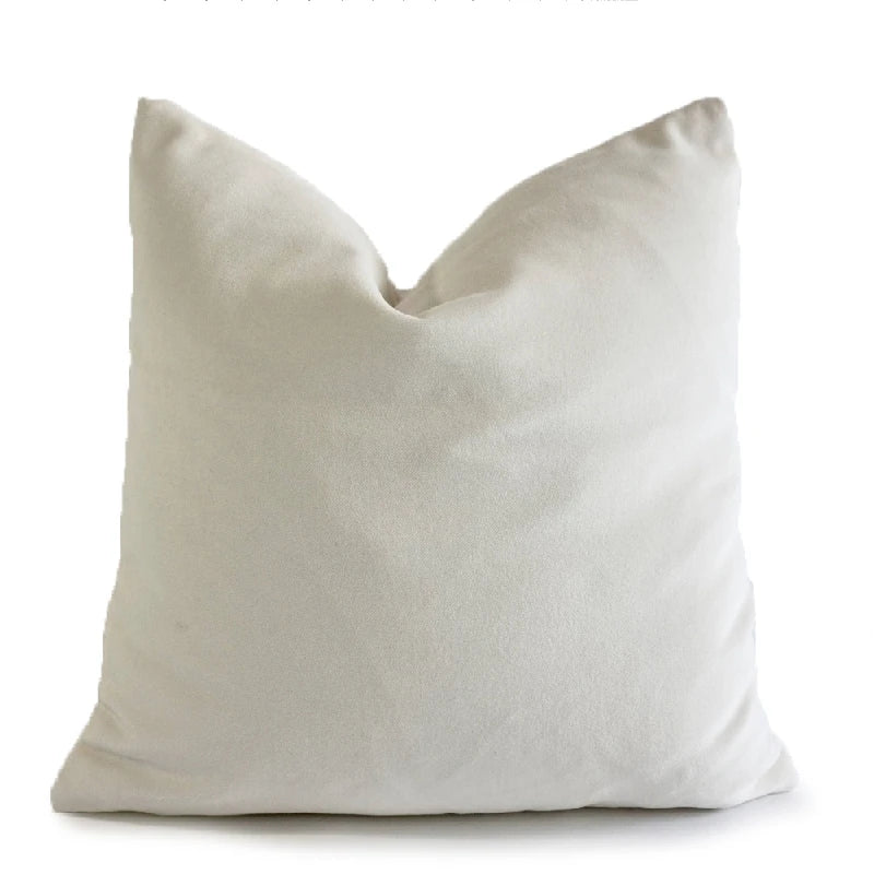 Velvet Decorative Throw Pillow Cover, Square, Removable Washable