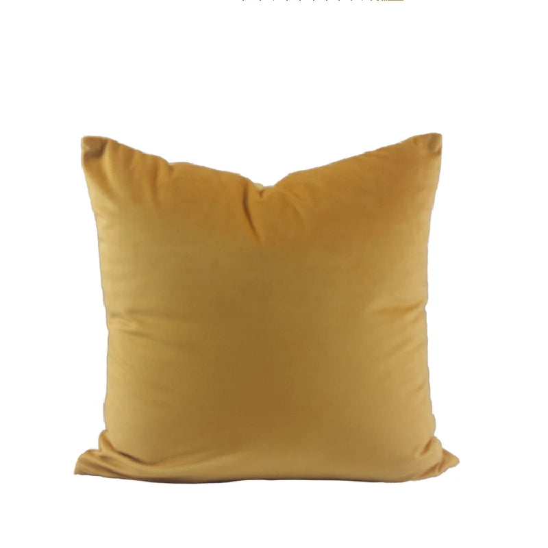 Velvet Decorative Throw Pillow Cover, Square, Removable Washable