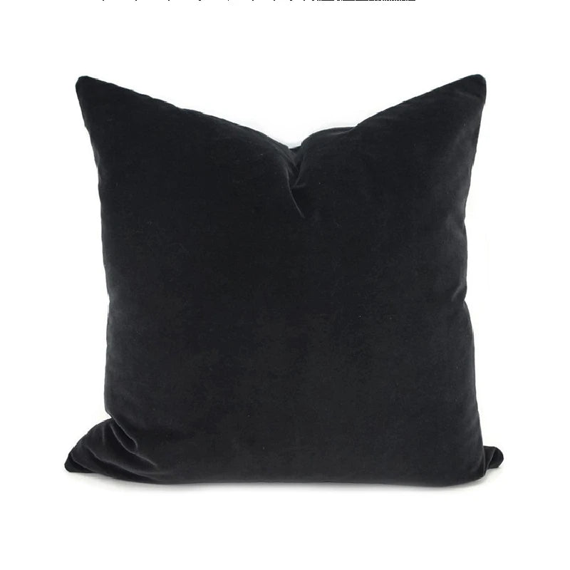Velvet Decorative Throw Pillow Cover, Square, Removable Washable