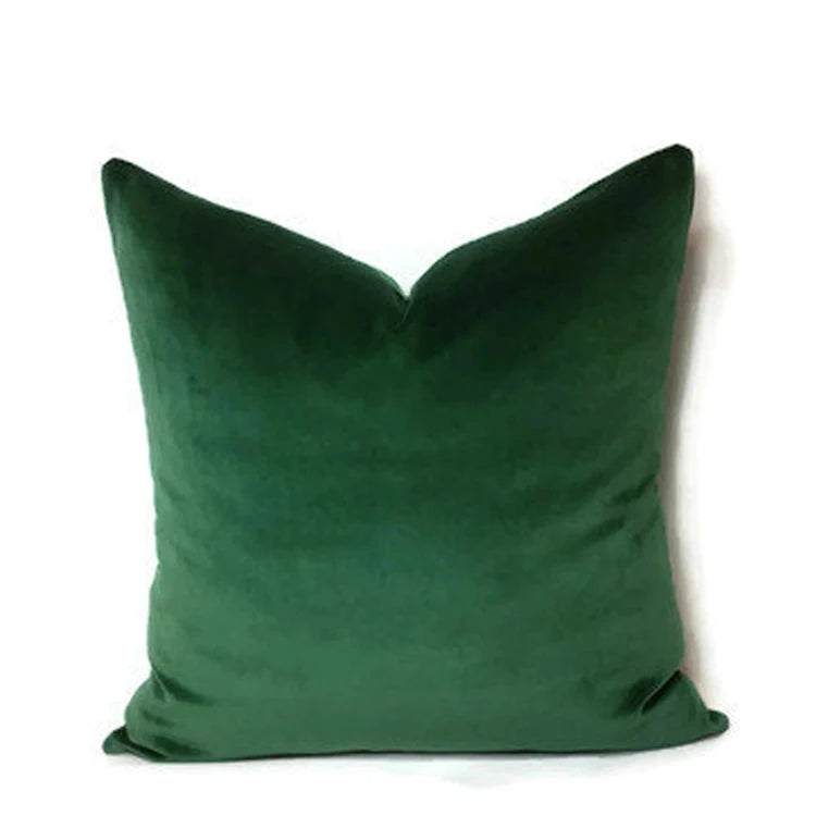 Velvet Decorative Throw Pillow Cover, Square, Removable Washable