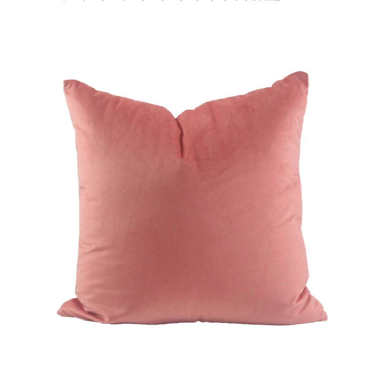 Velvet Decorative Throw Pillow Cover, Square, Removable Washable