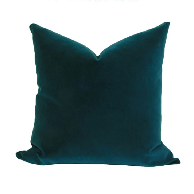 Velvet Decorative Throw Pillow Cover, Square, Removable Washable