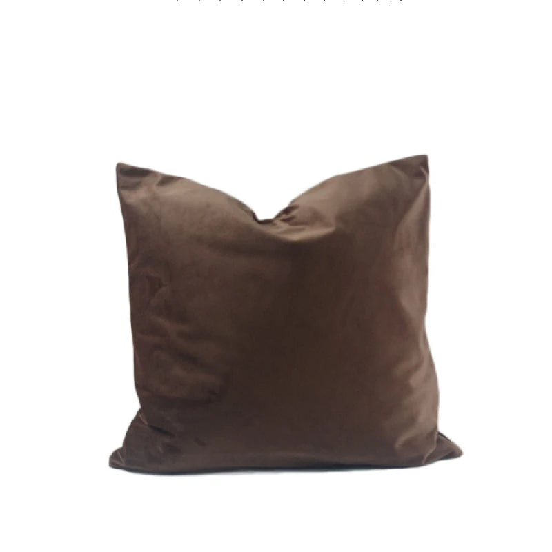 Velvet Decorative Throw Pillow Cover, Square, Removable Washable