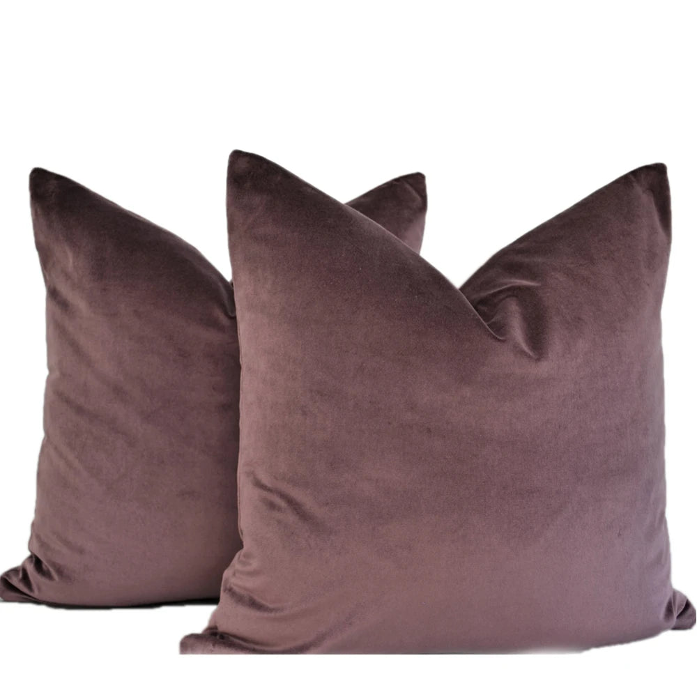 Velvet Decorative Throw Pillow Cover, Square, Removable Washable