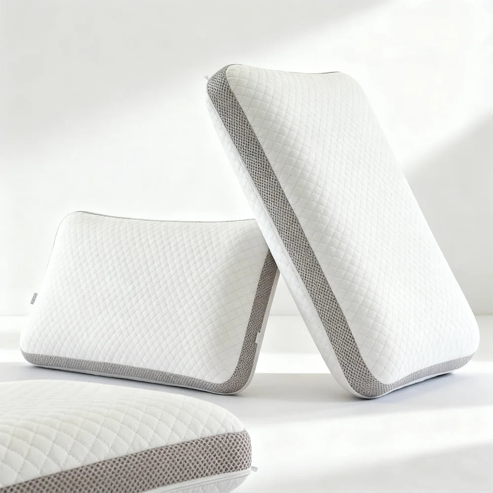 Neck Support Memory Foam Pillow with Washable Cover