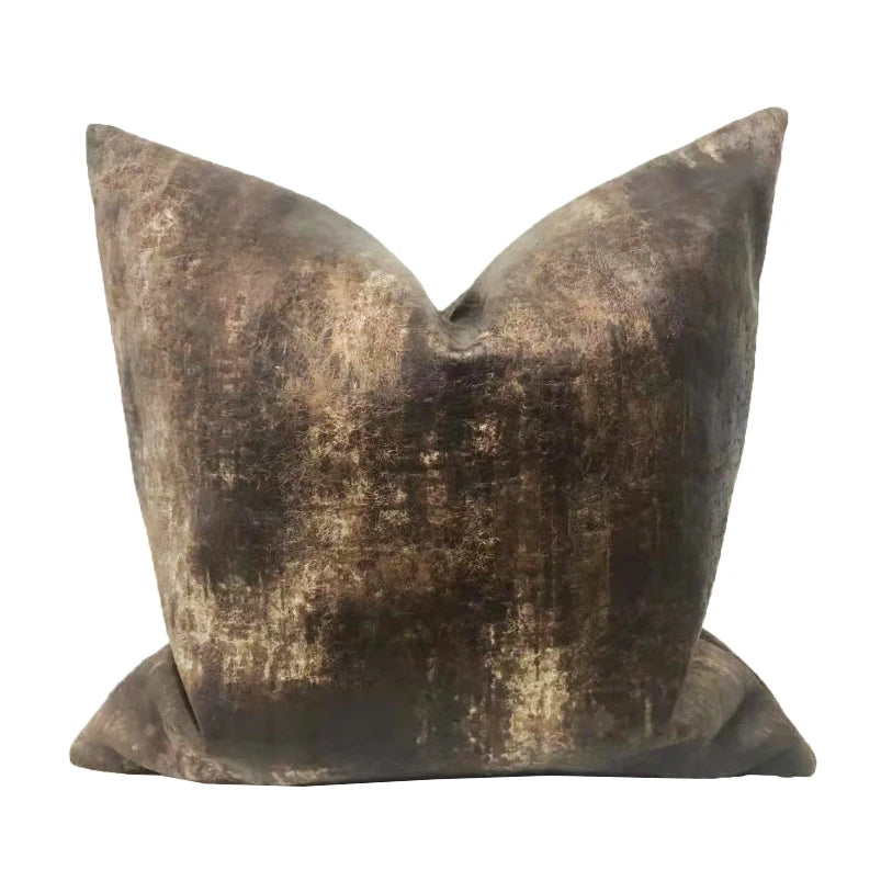 Velvet Decorative Throw Pillow Cover, Square, Removable Washable