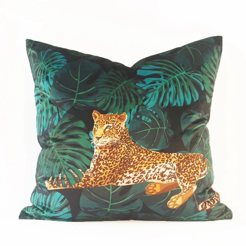 Velvet Decorative Throw Pillow Cover, Square, Removable Washable