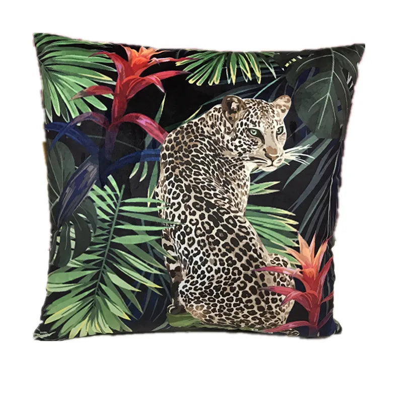 Velvet Decorative Throw Pillow Cover, Square, Removable Washable