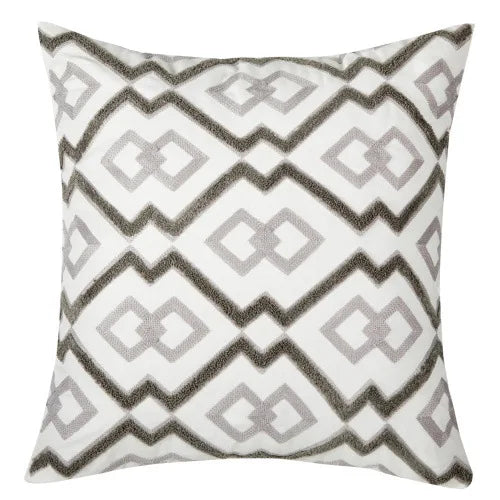 Hypoallergenic Embroidered Throw Pillow with Polyester Insert